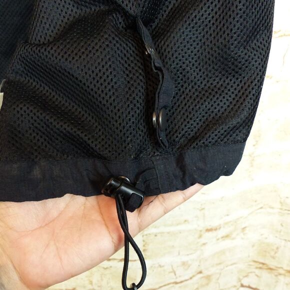 Columbia Ripstop Vest Mens L Black Full Zip Nylon Outdoor Hiking Techwear VTG - Picture 12 of 14